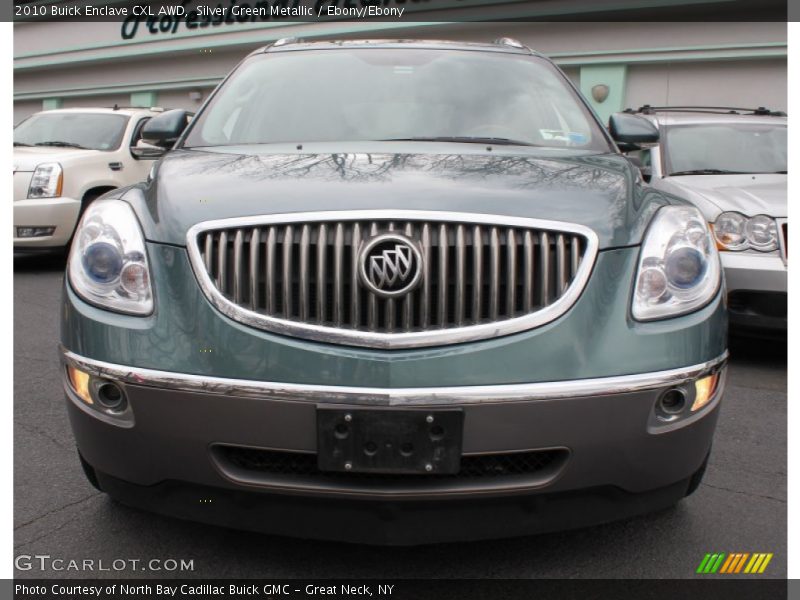 Silver Green Metallic / Ebony/Ebony 2010 Buick Enclave CXL AWD