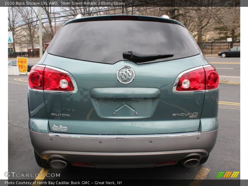 Silver Green Metallic / Ebony/Ebony 2010 Buick Enclave CXL AWD
