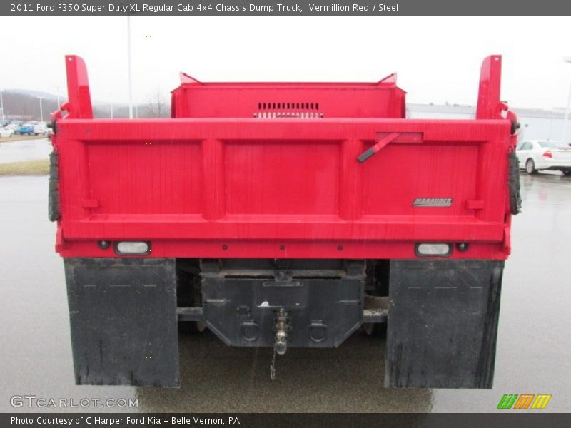 Vermillion Red / Steel 2011 Ford F350 Super Duty XL Regular Cab 4x4 Chassis Dump Truck
