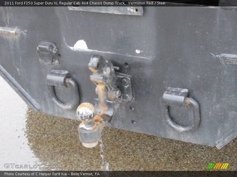 Vermillion Red / Steel 2011 Ford F350 Super Duty XL Regular Cab 4x4 Chassis Dump Truck