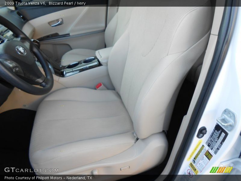 Front Seat of 2009 Venza V6