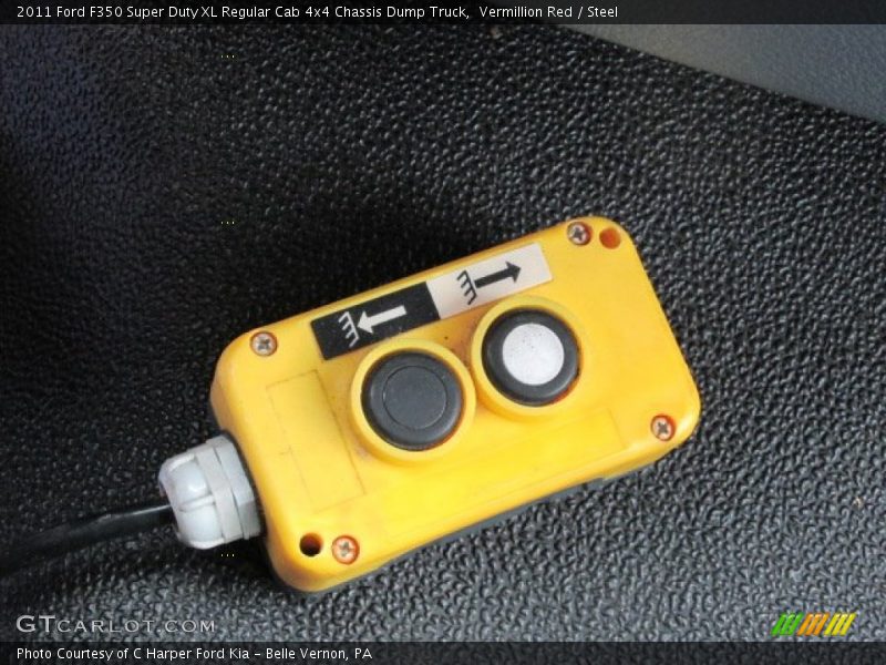 Vermillion Red / Steel 2011 Ford F350 Super Duty XL Regular Cab 4x4 Chassis Dump Truck