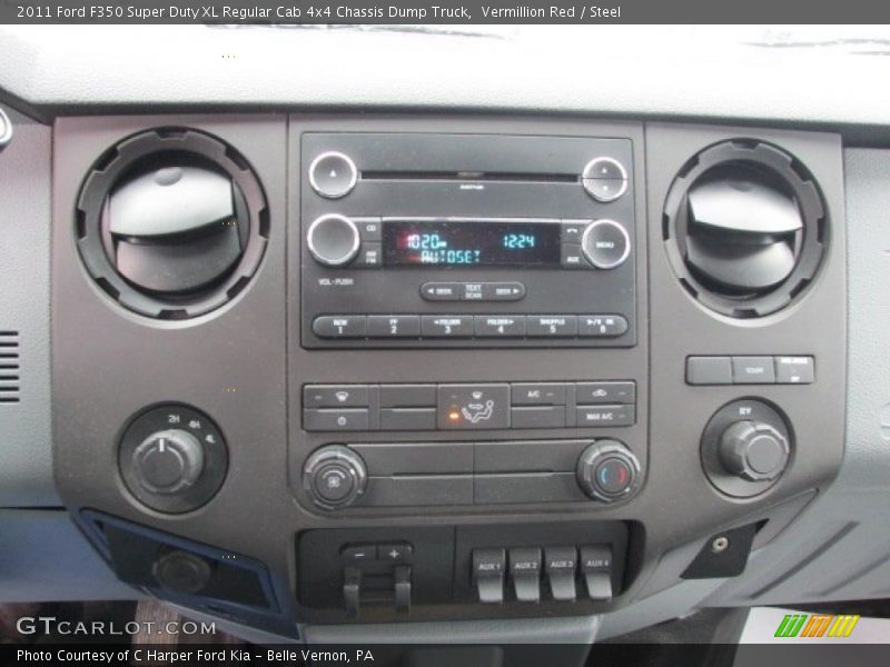 Controls of 2011 F350 Super Duty XL Regular Cab 4x4 Chassis Dump Truck