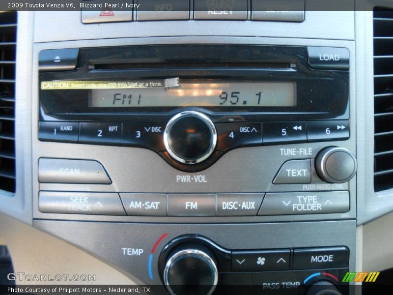 Audio System of 2009 Venza V6