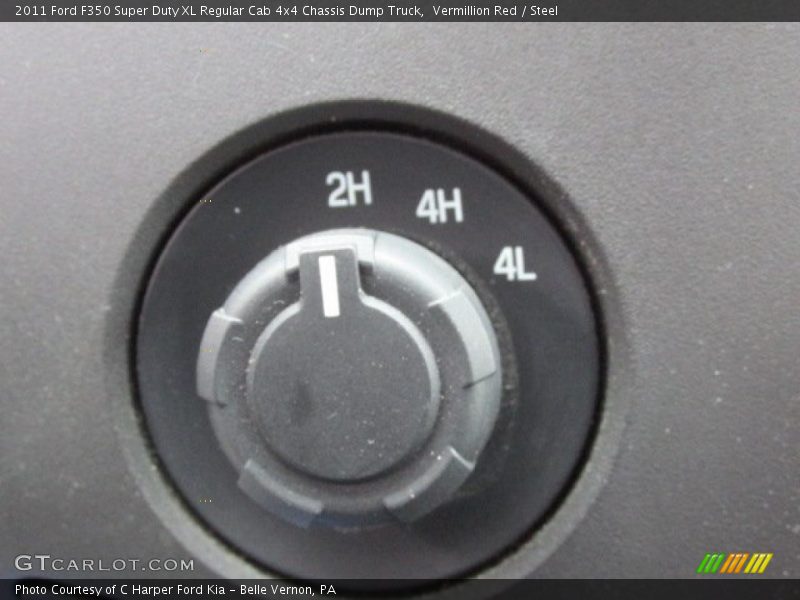 Vermillion Red / Steel 2011 Ford F350 Super Duty XL Regular Cab 4x4 Chassis Dump Truck