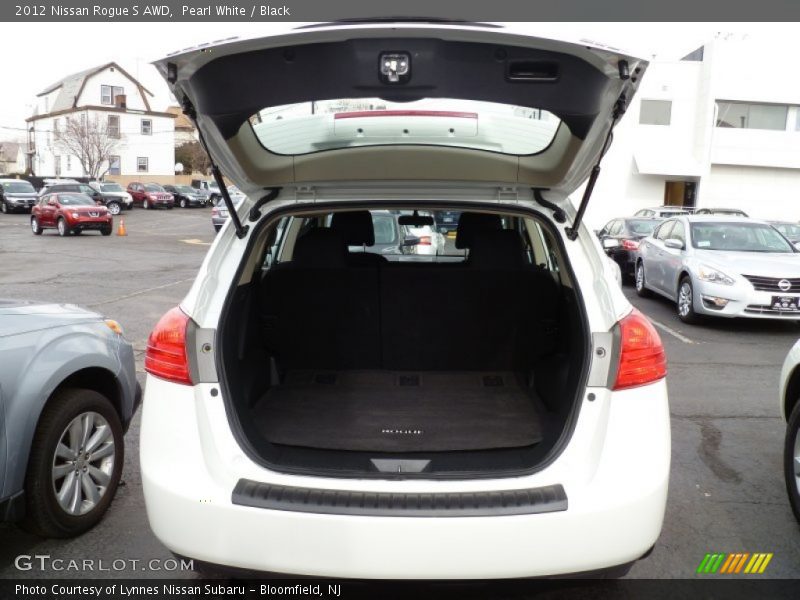 Pearl White / Black 2012 Nissan Rogue S AWD