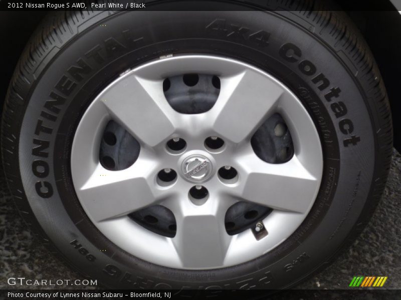 Pearl White / Black 2012 Nissan Rogue S AWD