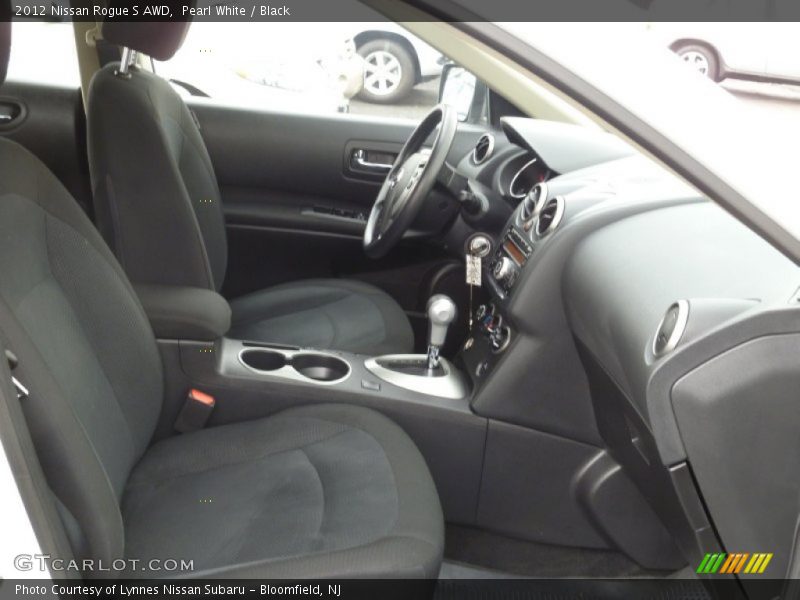 Pearl White / Black 2012 Nissan Rogue S AWD