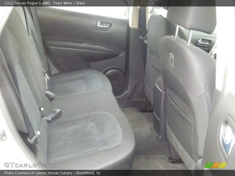 Pearl White / Black 2012 Nissan Rogue S AWD