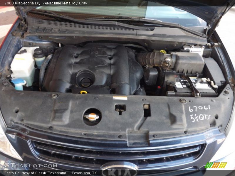 Velvet Blue Metallic / Gray 2008 Kia Sedona LX