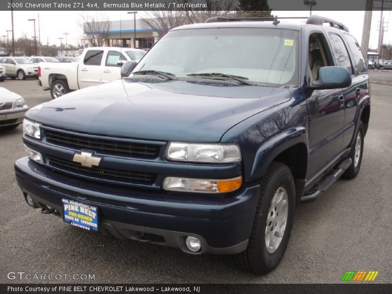 Bermuda Blue Metallic / Tan/Neutral 2006 Chevrolet Tahoe Z71 4x4