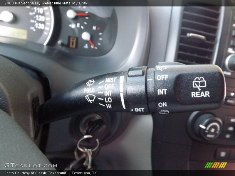 Velvet Blue Metallic / Gray 2008 Kia Sedona LX