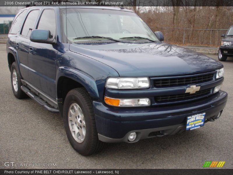 Bermuda Blue Metallic / Tan/Neutral 2006 Chevrolet Tahoe Z71 4x4