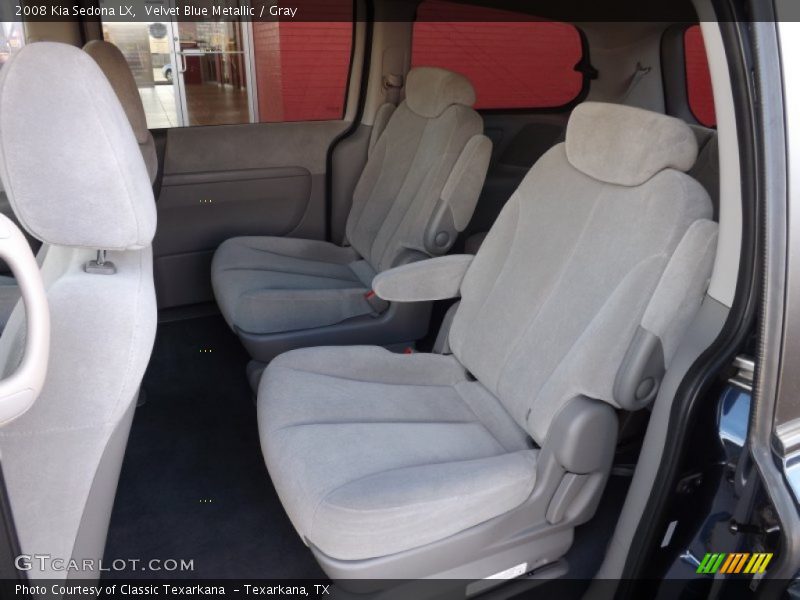 Velvet Blue Metallic / Gray 2008 Kia Sedona LX