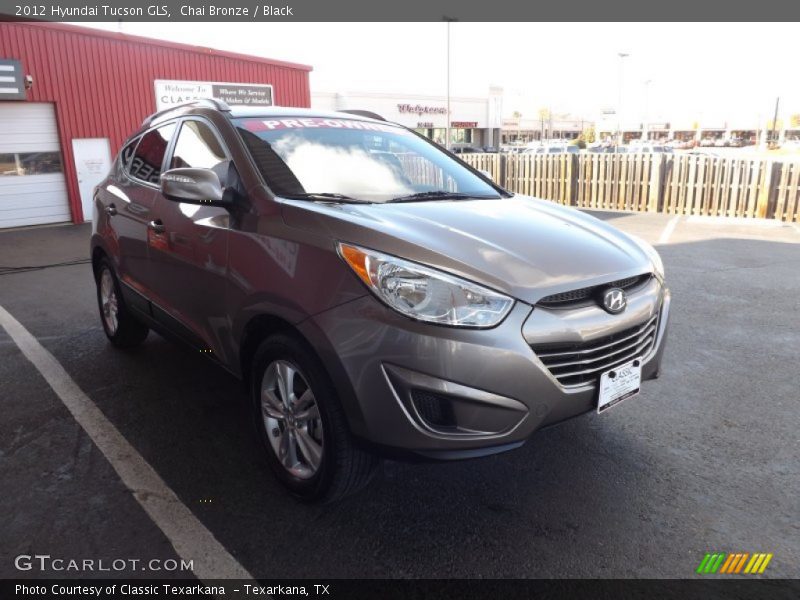 Chai Bronze / Black 2012 Hyundai Tucson GLS