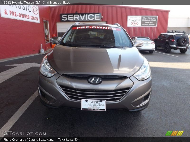 Chai Bronze / Black 2012 Hyundai Tucson GLS