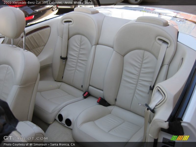 Rear Seat of 2009 CLK 350 Cabriolet