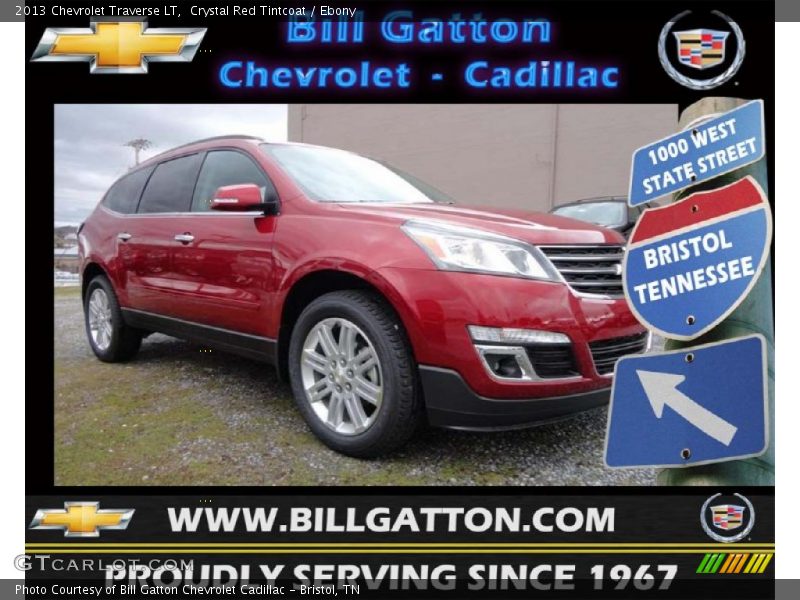Crystal Red Tintcoat / Ebony 2013 Chevrolet Traverse LT