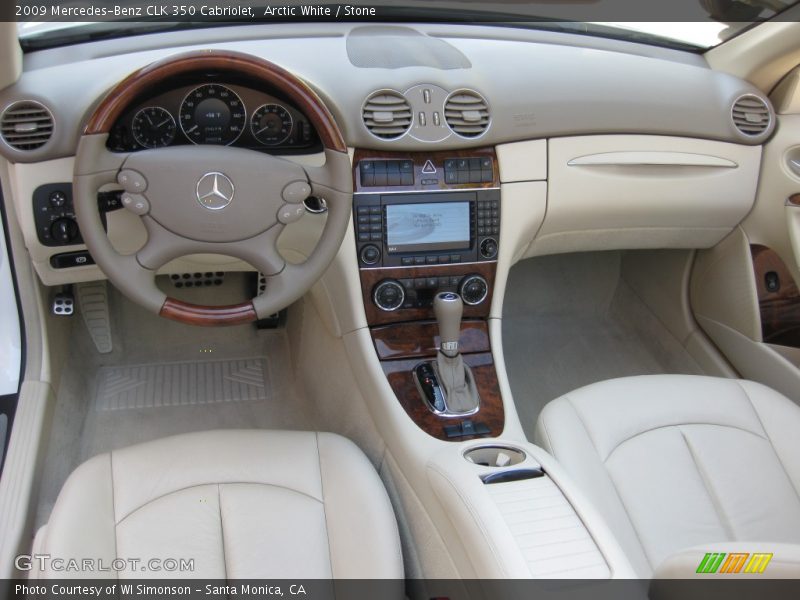 Stone Interior - 2009 CLK 350 Cabriolet 