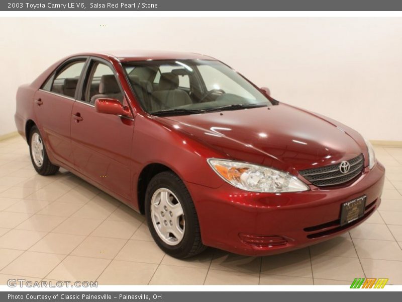 Salsa Red Pearl / Stone 2003 Toyota Camry LE V6