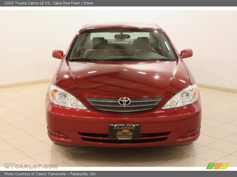 Salsa Red Pearl / Stone 2003 Toyota Camry LE V6