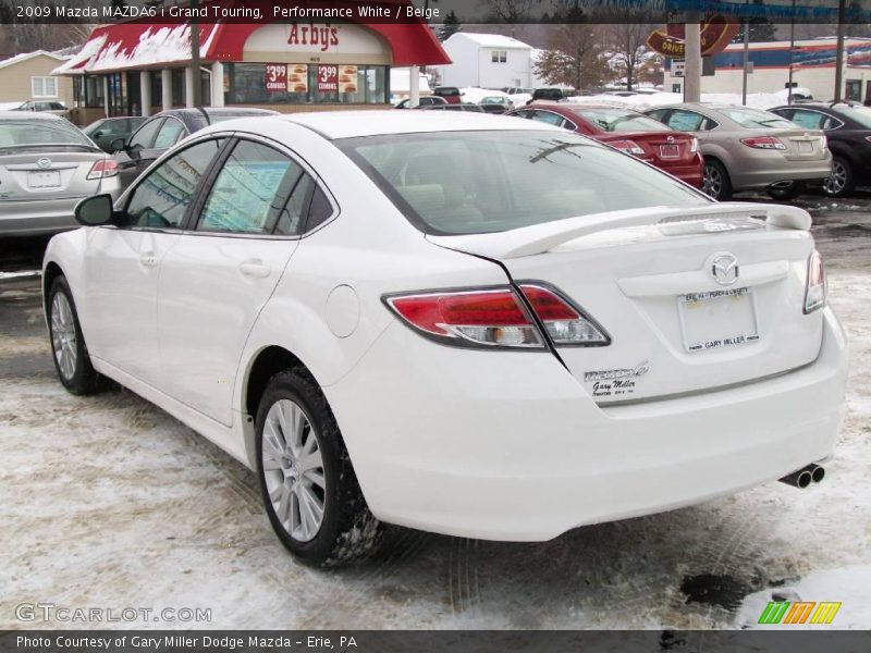 Performance White / Beige 2009 Mazda MAZDA6 i Grand Touring