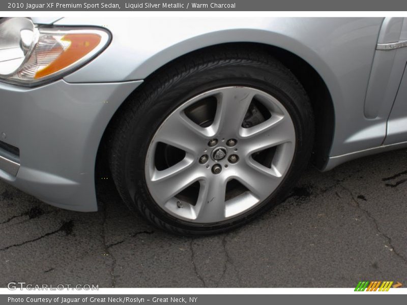 Liquid Silver Metallic / Warm Charcoal 2010 Jaguar XF Premium Sport Sedan