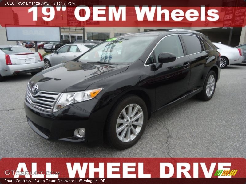 Black / Ivory 2010 Toyota Venza AWD