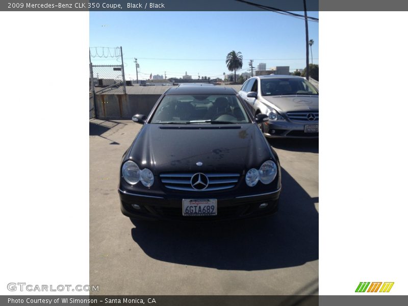 Black / Black 2009 Mercedes-Benz CLK 350 Coupe