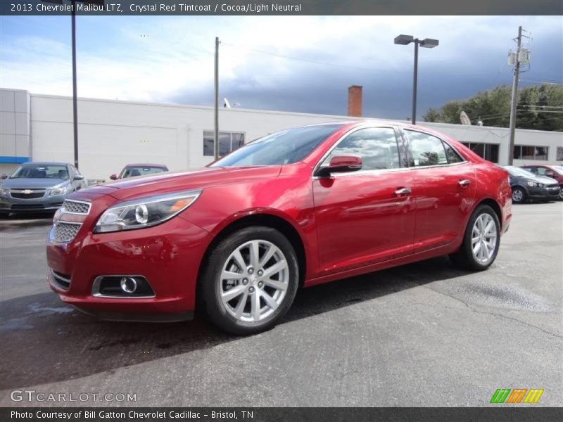 Crystal Red Tintcoat / Cocoa/Light Neutral 2013 Chevrolet Malibu LTZ