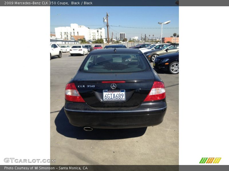 Black / Black 2009 Mercedes-Benz CLK 350 Coupe