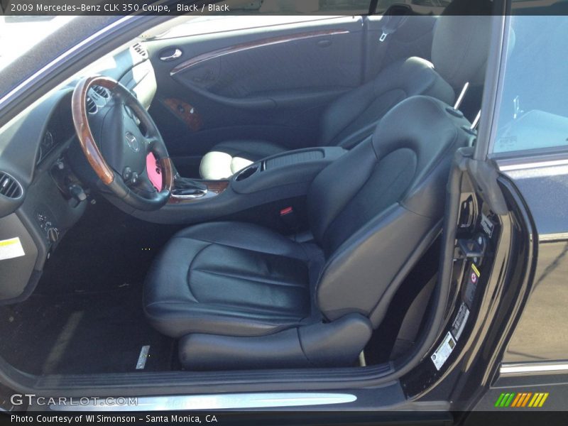 Black / Black 2009 Mercedes-Benz CLK 350 Coupe