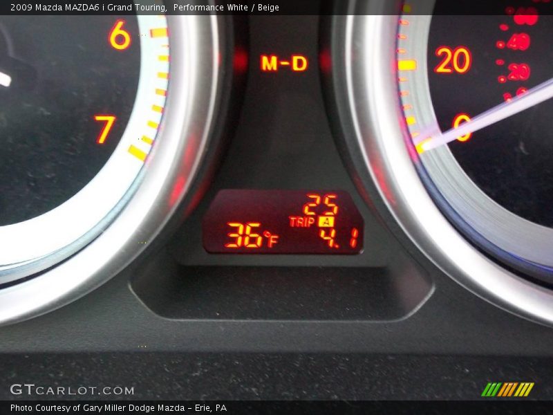 Performance White / Beige 2009 Mazda MAZDA6 i Grand Touring