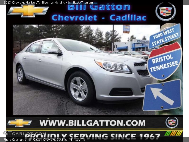 Silver Ice Metallic / Jet Black/Titanium 2013 Chevrolet Malibu LT