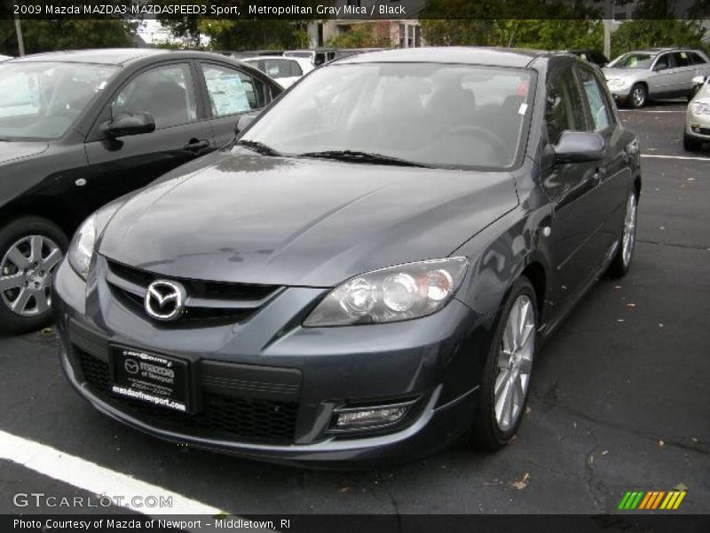 Metropolitan Gray Mica / Black 2009 Mazda MAZDA3 MAZDASPEED3 Sport