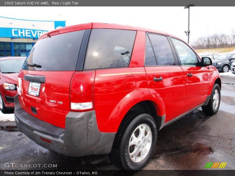 Red / Light Tan 2003 Saturn VUE V6 AWD