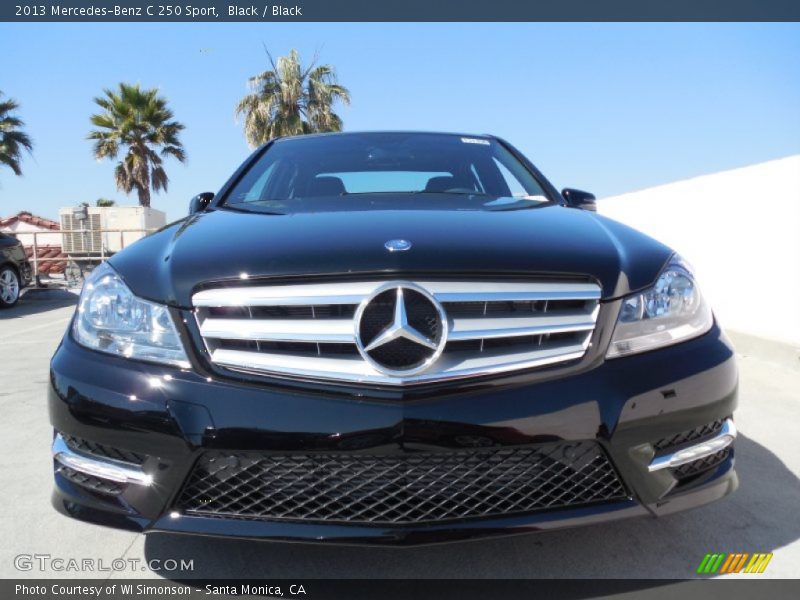Black / Black 2013 Mercedes-Benz C 250 Sport