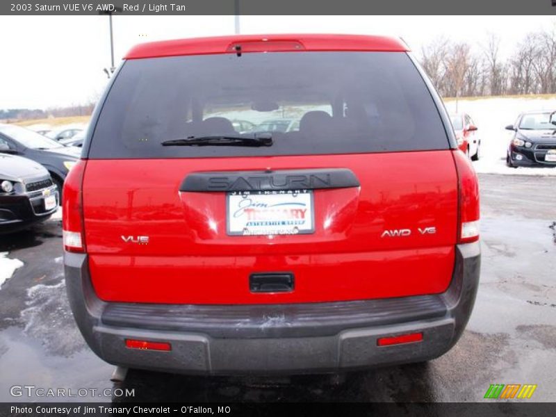 Red / Light Tan 2003 Saturn VUE V6 AWD