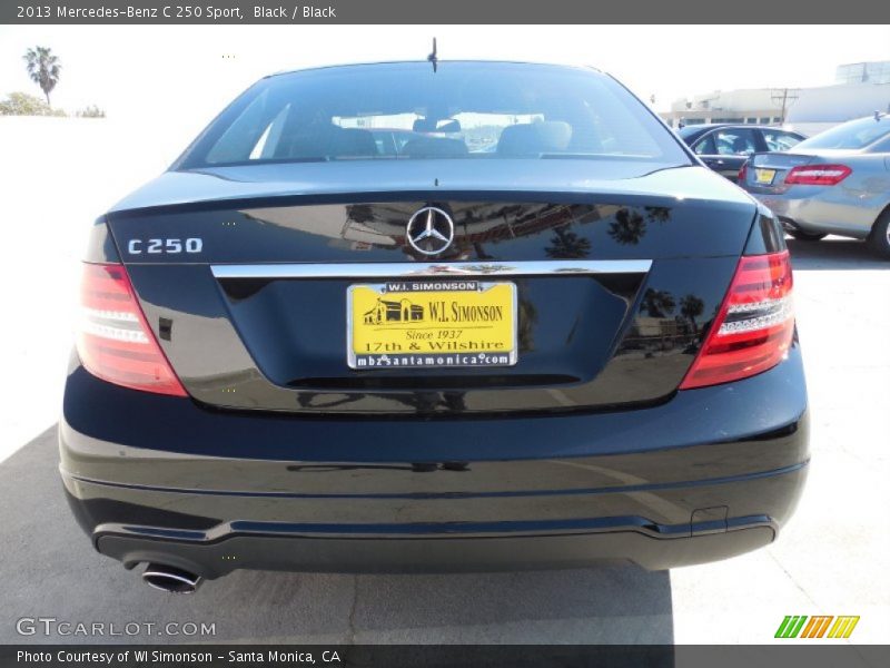 Black / Black 2013 Mercedes-Benz C 250 Sport