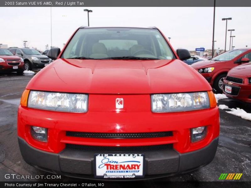 Red / Light Tan 2003 Saturn VUE V6 AWD