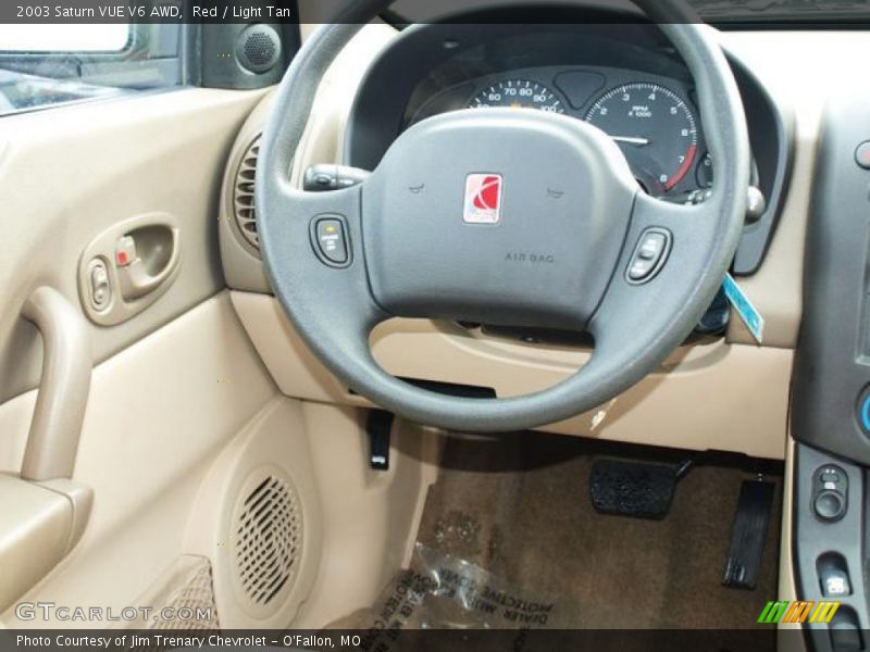 Red / Light Tan 2003 Saturn VUE V6 AWD