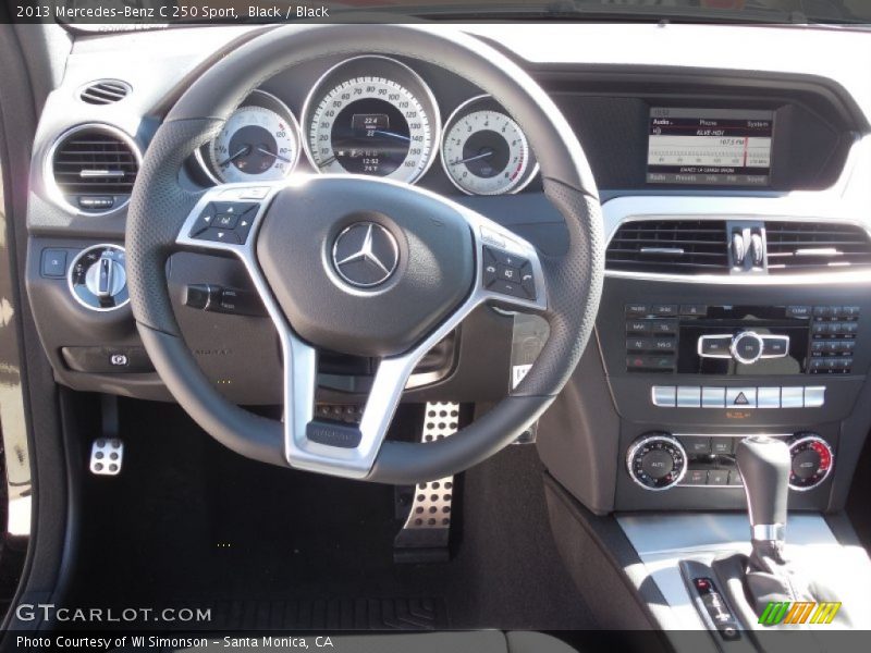 Black / Black 2013 Mercedes-Benz C 250 Sport