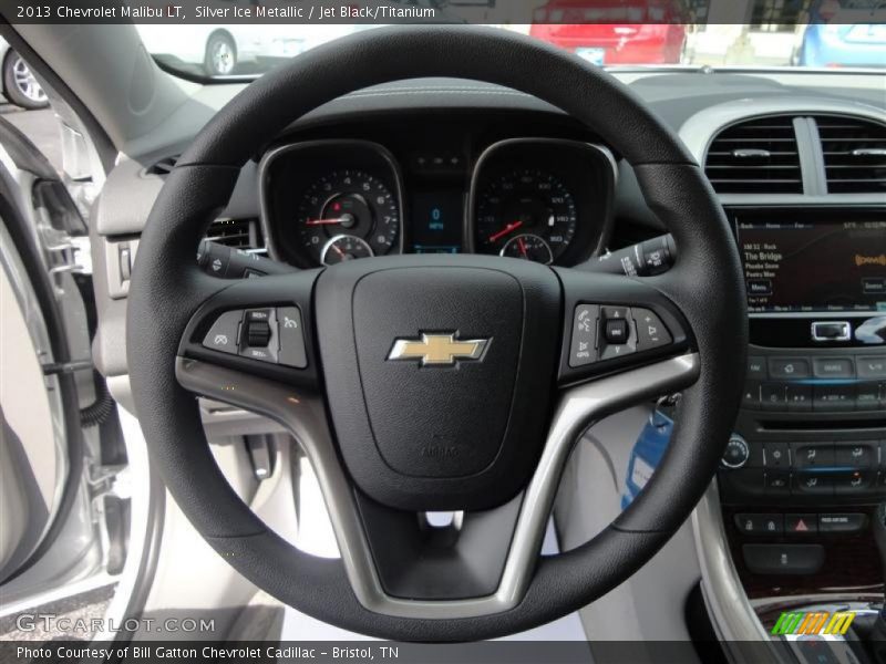 Silver Ice Metallic / Jet Black/Titanium 2013 Chevrolet Malibu LT