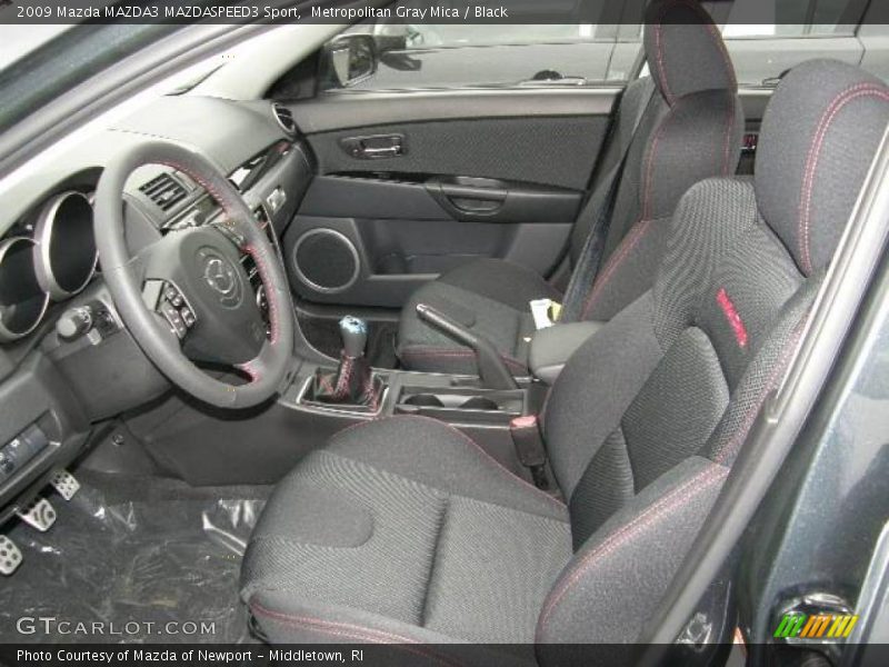 Metropolitan Gray Mica / Black 2009 Mazda MAZDA3 MAZDASPEED3 Sport