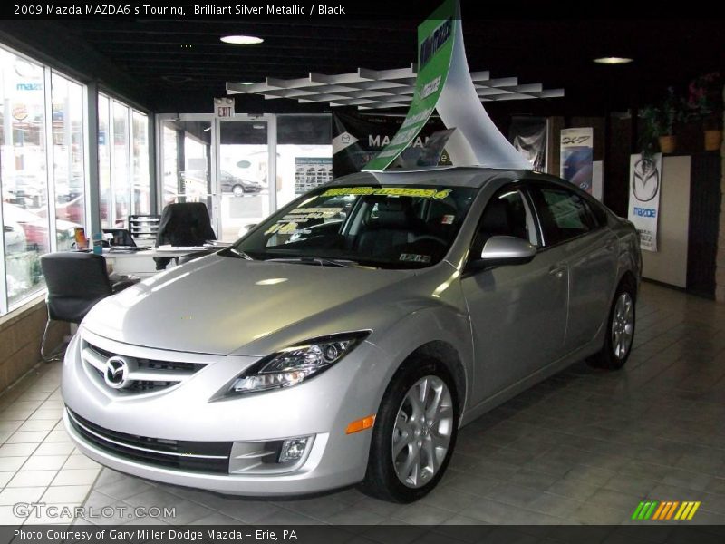 Brilliant Silver Metallic / Black 2009 Mazda MAZDA6 s Touring