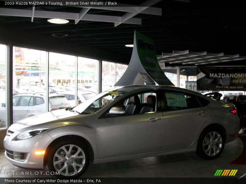 Brilliant Silver Metallic / Black 2009 Mazda MAZDA6 s Touring