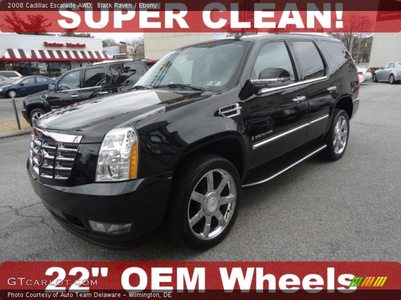 Black Raven / Ebony 2008 Cadillac Escalade AWD