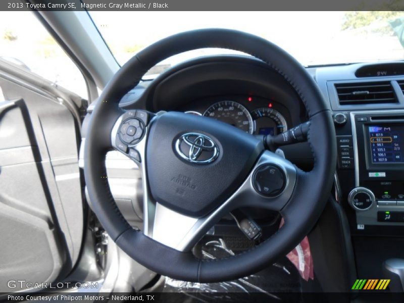 Magnetic Gray Metallic / Black 2013 Toyota Camry SE