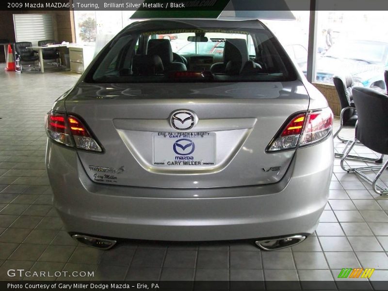 Brilliant Silver Metallic / Black 2009 Mazda MAZDA6 s Touring