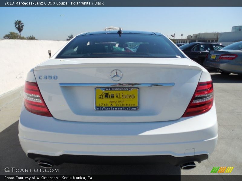 Polar White / Black 2013 Mercedes-Benz C 350 Coupe